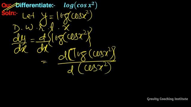 Q56 | Differentiate log cosx^2 | Derivative of log cos x^2 | Differentiation of log cos x2 смотреть онлайн