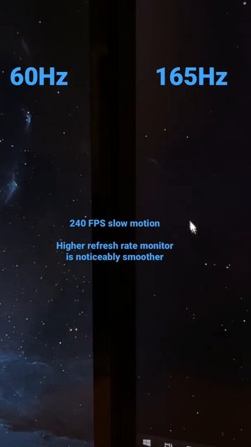60Hz monitor vs. 165Hz monitor смотреть онлайн