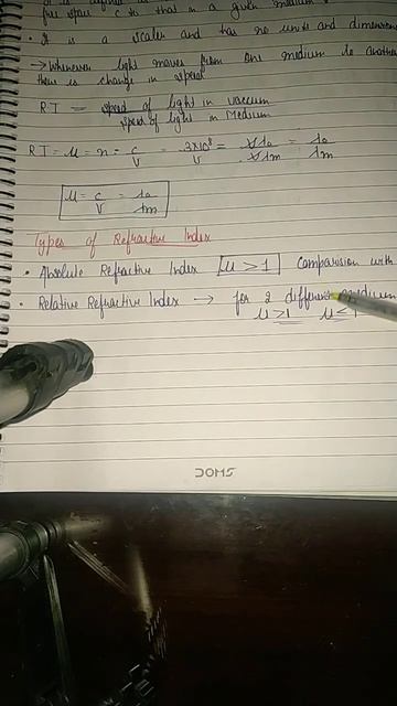 (Types of Refractive Index in 60 seconds) (Ray Optics) very important for all very easy explanatio смотреть онлайн