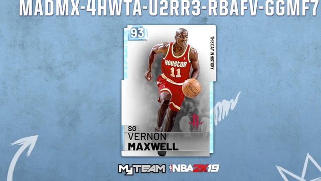 NBA2K19 MyTeam - Diamond Vernon Maxwell This Day In History Locker Code! смотреть онлайн
