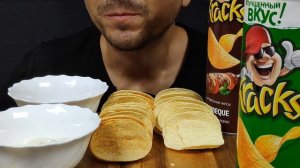 АСМР ЧИПСЫ C СОУСОМ МУКБАНГ | ASMR CHIPS WITH SAUCE MUKBANG  | 먹방