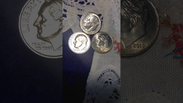 Grading 1989 p-1995 D- 2016 p-Roosevelt 10 cent beautiful varieties смотреть онлайн