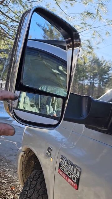 Correct Dodge Ram Cummins or Hemi tow mirror position for best blind spot visibility #shorts #diese смотреть онлайн