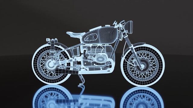 BMW R8 3D Motorcycle Animation смотреть онлайн