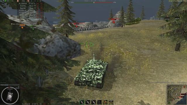 Бой на Т95/Chieftain в режиме захват базы. смотреть онлайн