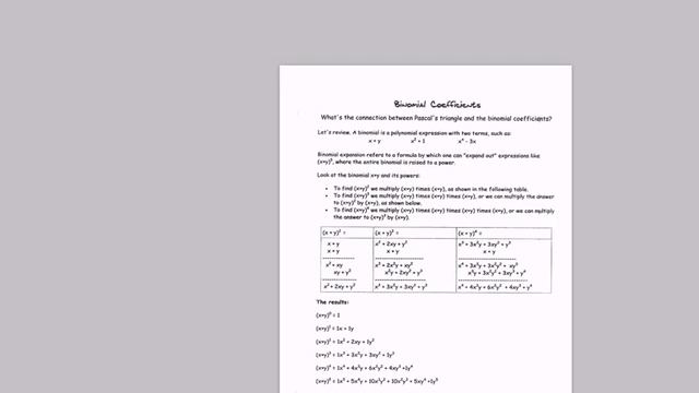Grade 11 University Math - Pascal's Triangle and Binomial Theorem - Day 1 (Part 2 of 2) смотреть онлайн