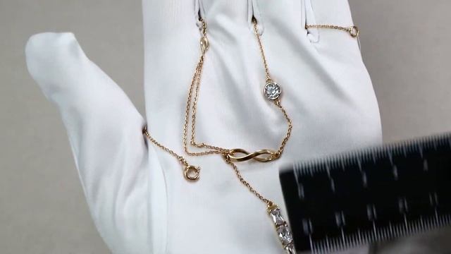 Золотое колье Александра с фианитом п1157сбк смотреть онлайн