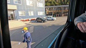 На фуре по узким улицам в Японии