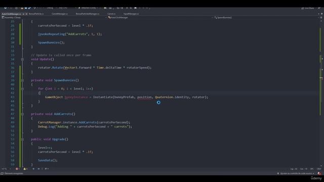 Udemy - Unity Mobile Game - Create an Addictive Idle Carrot Clicker смотреть онлайн