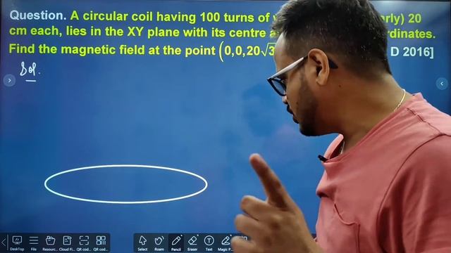 Magnetic Field at the Axis of a Circular Loop Class 12 Physics Chapter 4 Moving Charges & Magnetism смотреть онлайн