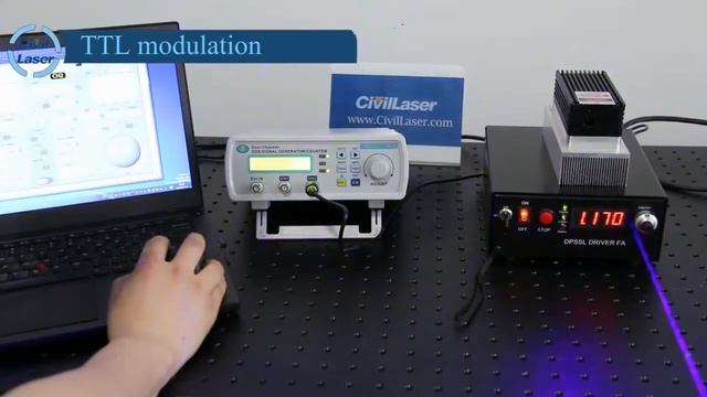 445nm 6w blue laser CW & TTL & Analog together смотреть онлайн