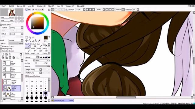 Christmas Art[Speed painting - SAI & CLIP STUDIO] смотреть онлайн