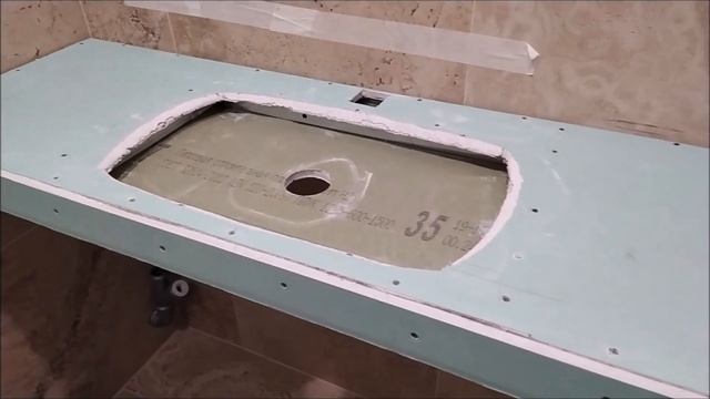 Столешница в ванной из мозаики. смотреть онлайн