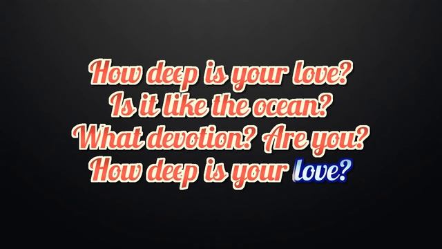 Calvin Harris & Disciples - How Deep Is Your Love смотреть онлайн