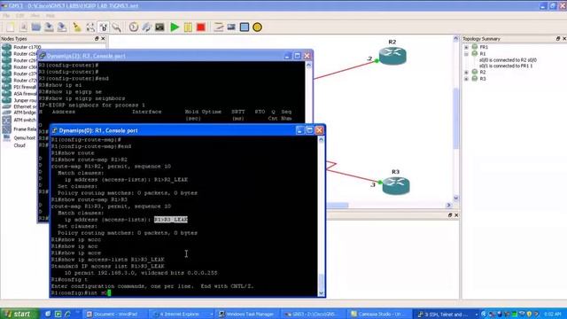 Cisco Enhanced Interior Gateway Routing Protocol EIGRP Lab 2 (Summarization, Leak-maps and more!) смотреть онлайн