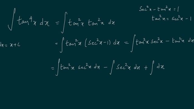 Integration Super Method for tan 4 power x | tan^4 x Integration | @Kamaldheeriya Maths easy смотреть онлайн