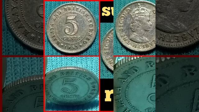 Rare 5 cent 1957 malayan british borneo смотреть онлайн