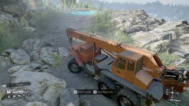 SnowRunner. Висконсин. Блэк Бэджер Лейк. Поручение "Мост через ручей " смотреть онлайн