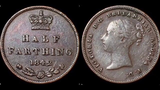 HALF FARTHING 1842 Coin VALUE + REVIEW VICTORIA Coins смотреть онлайн