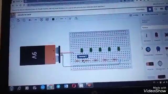 Conexión de un led, circuito serie y paralelo en Tinkercad смотреть онлайн