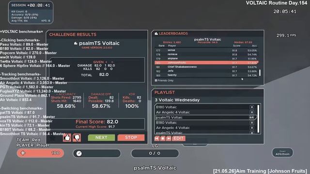 JohnsonFruits's Aim Training [21.05.26/Day.546] смотреть онлайн