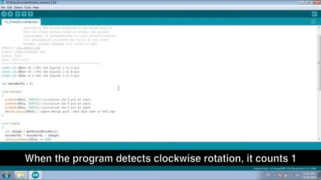 Adeept Arduino Tutorial #5 - Rotary Encoder смотреть онлайн