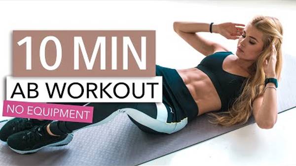 10 MIN AB WORKOUT No Equipment Pamela Reif