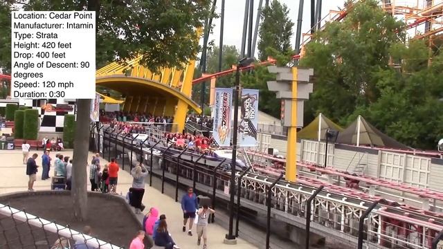 Top Thrill Dragster Review DEFUNCT Cedar Point Intamin Strata Coaster смотреть онлайн