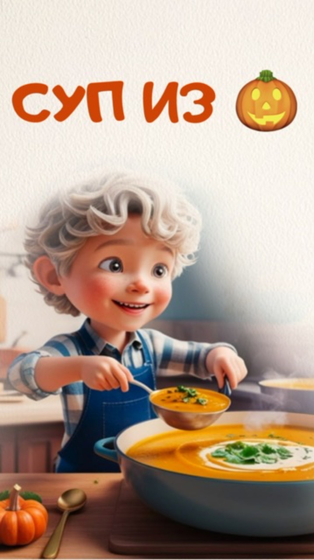 Рецепт супа пюре из тыквы! Быстро, вкусно и полезно 🎃