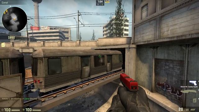 [CS:GO] Decoy Train Bug on Overpass смотреть онлайн