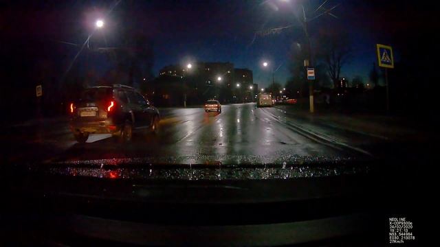 Neoline X-COP 9300с. Образец записи. Ночь. смотреть онлайн