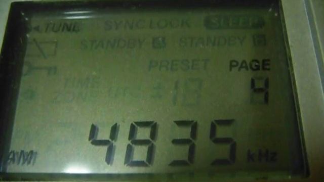 [SW DX] 4835 kHz AIR Gangtok (Gangtok, Sikkim, IND) 10.04.2018