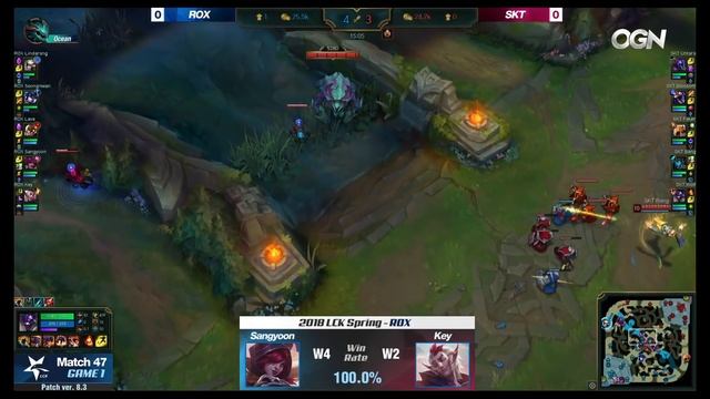 [18.02.24] ROX vs SKT - 경기 1 | 2018 롤챔스 스프링 смотреть онлайн
