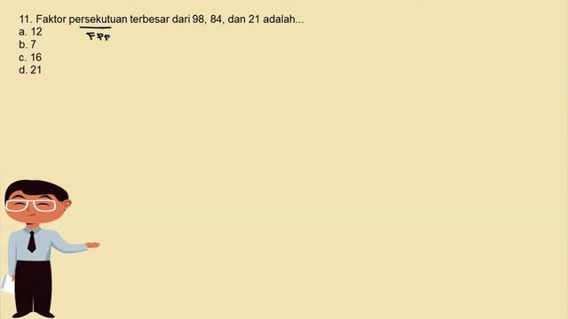 Menghitung KPK dan FPB dengan Metode Tabel смотреть онлайн