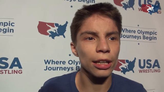 Jeremiah Reno, 2016 Cadet Freestyle Nationals champion at 94 lbs. смотреть онлайн