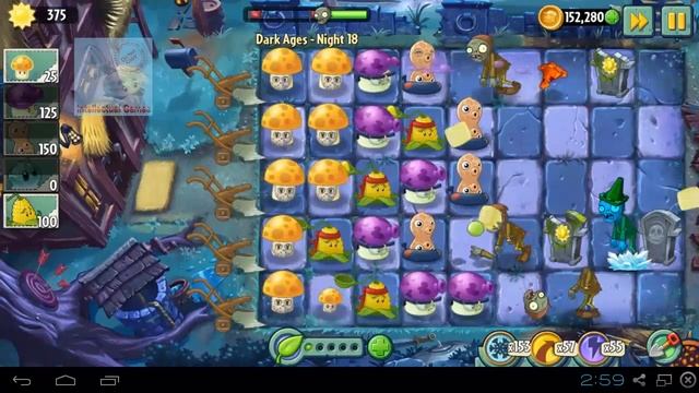 Plants vs Zombies 2 - Dark Ages Night 18 Magnet Shroom Costume Plants vs Zombies 2 Dark Ages Part смотреть онлайн