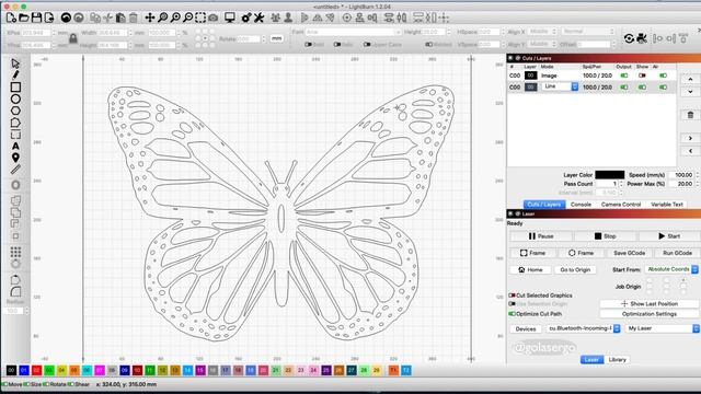 How to Cut Around an Image in Lightburn смотреть онлайн