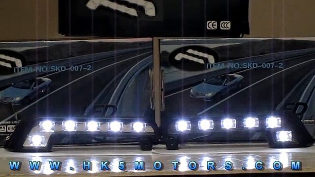 Universal High Power Benz 6 LED Style Daytime Running Lights смотреть онлайн