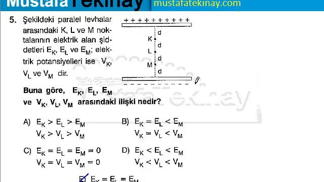 Elektrik Alan Pot İş Soru Çözümü Test 2 смотреть онлайн