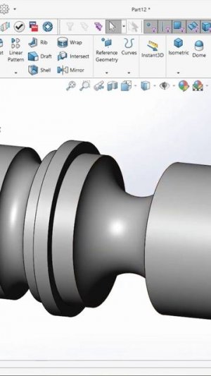 Solidworks revolve shaft @CADCAMTUTORIALBYHB
