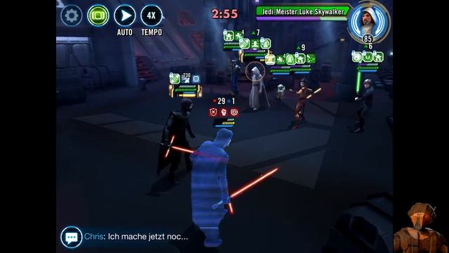 SWGOH SLK (Hux, Wat, Red Trooper, KRU) counter vs JML with Bastila Lead смотреть онлайн