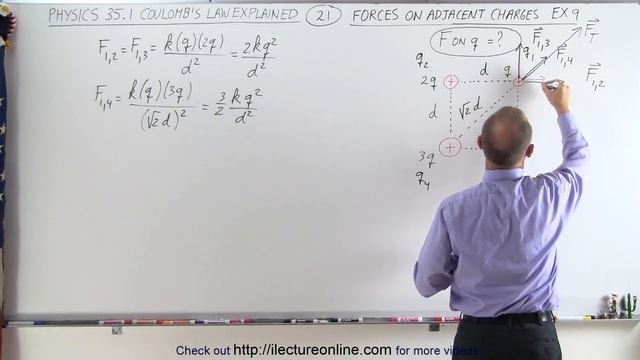Physics - E&M: Ch 35.1 Coulumb's Law Explained (21 of 28) Forces on Adjacent Charges Ex. 9 смотреть онлайн