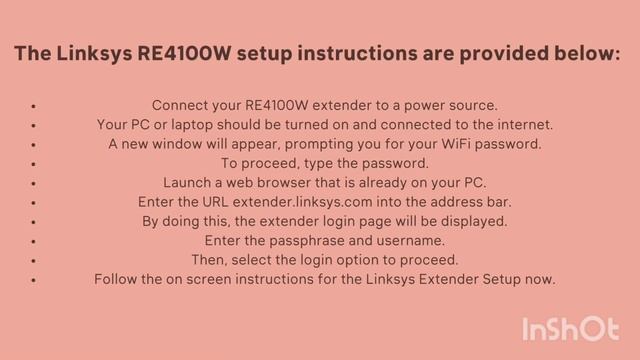 Linksys RE4100W Setup смотреть онлайн