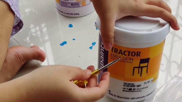 How to open an asian paint box| unboxing 1 litre asian paint box| opening paint| paint color смотреть онлайн