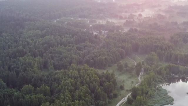 Озеро Торфянка Рассвет лосиный остров полет на Djimini2