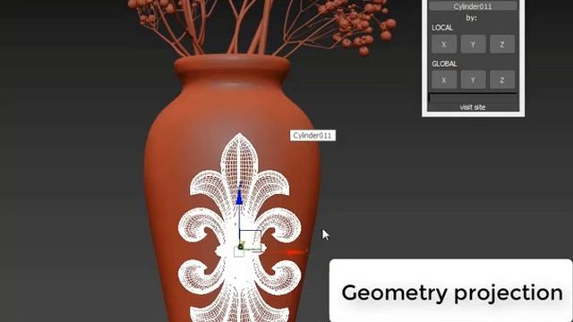Geometry projection for 3ds Max 2018 смотреть онлайн