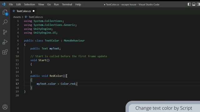 How to change Text Color by Script in Unity #explore #unity #tutorial смотреть онлайн