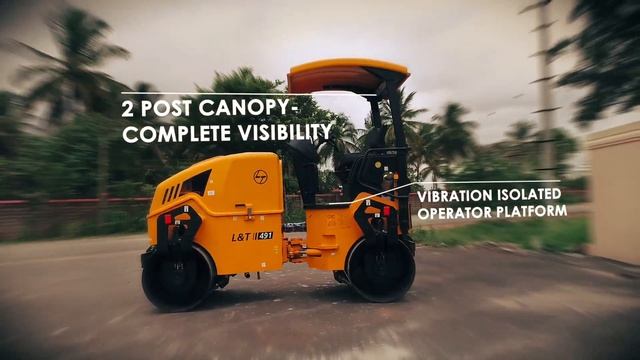 L&T Road Equipment - Mini Tandem compactor L&T 491 смотреть онлайн