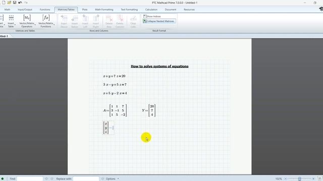 How to Solve System of Equations in Mathcad Prime 7.0.0 смотреть онлайн