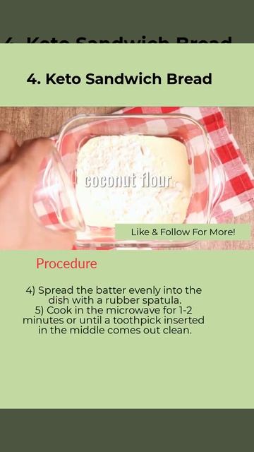 Healthy Food KETO Recipes Part 4 - Keto Sandwich Bread #Shorts
